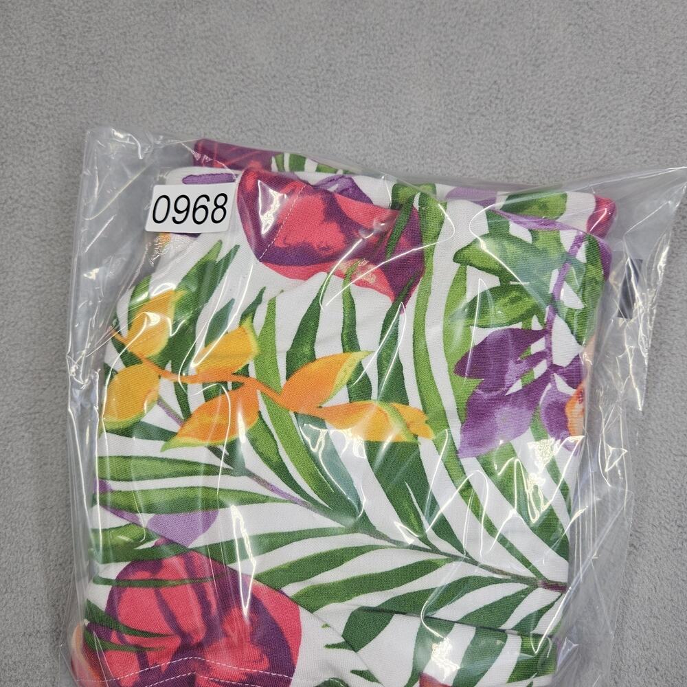 Tommy Bahama Shirt Dress Womens Small Knee Length Short Sleeve Floral Tropical - Picture 11 of 11